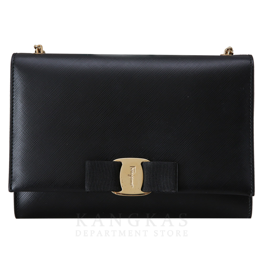 FERRAGAMO(USED)페레가모 바라리본 체인 숄더백